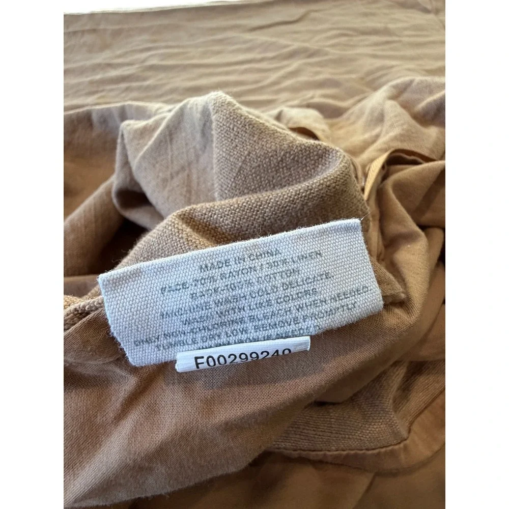 Casaluna Heavyweight Warm Brown Duvet Cover King Linen & Rayon Blend Bedding